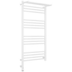 Полотенцесушитель электрический Сунержа Богема 3.0 1000 x 500 с полкой, ширина 53.2 см, высота 112.4 см, белый, L/R
