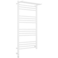 Полотенцесушитель электрический Сунержа Богема 3.0 1000 x 500 с полкой, ширина 53.2 см, высота 112.4 см, матовый белый, L/R