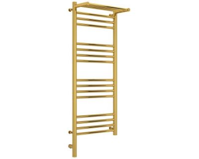 Полотенцесушитель электрический Сунержа Богема 3.0 1000 x 400 с полкой, ширина 43.2 см, высота 112.4 см, золото, L/R
