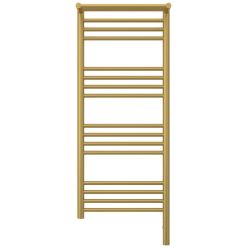 Полотенцесушитель электрический Сунержа Богема 3.0 1000 x 400 с полкой, ширина 43.2 см, высота 112.4 см, матовое золото, L/R