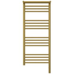 Полотенцесушитель электрический Сунержа Богема 3.0 1000 x 400 с полкой, ширина 43.2 см, высота 112.4 см, состаренная латунь, L/R