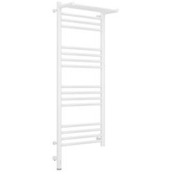 Полотенцесушитель электрический Сунержа Богема 3.0 1000 x 400 с полкой, ширина 43.2 см, высота 112.4 см, белый, L/R
