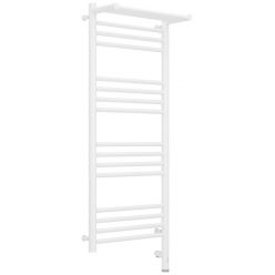 Полотенцесушитель электрический Сунержа Богема 3.0 1000 x 400 с полкой, ширина 43.2 см, высота 112.4 см, матовый белый, L/R