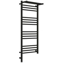 Полотенцесушитель электрический Сунержа Богема 3.0 1000 x 400 с полкой, ширина 43.2 см, высота 112.4 см, матовый черный, L/R