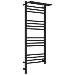 Полотенцесушитель электрический Сунержа Богема 3.0 1000 x 400 с полкой, ширина 43.2 см, высота 112.4 см, матовый черный, L/R