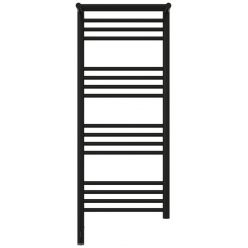 Полотенцесушитель электрический Сунержа Богема 3.0 1000 x 400 с полкой, ширина 43.2 см, высота 112.4 см, матовый черный, L/R