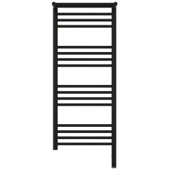 Полотенцесушитель электрический Сунержа Богема 3.0 1000 x 400 с полкой, ширина 43.2 см, высота 112.4 см, матовый черный, L/R