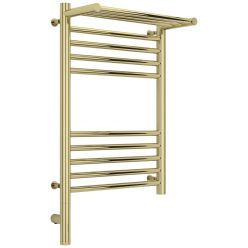 Полотенцесушитель электрический Сунержа Богема 3.0 600 x 400 с полкой, ширина 43.2 см, высота 72.4 см, шампань, L/R