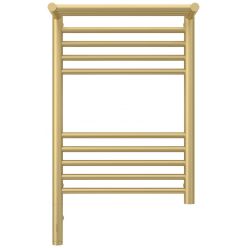 Полотенцесушитель электрический Сунержа Богема 3.0 600 x 400 с полкой, ширина 43.2 см, высота 72.4 см, матовая шампань, L/R