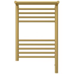 Полотенцесушитель электрический Сунержа Богема 3.0 600 x 400 с полкой, ширина 43.2 см, высота 72.4 см, матовое золото, L/R