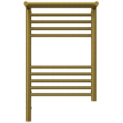 Полотенцесушитель электрический Сунержа Богема 3.0 600 x 400 с полкой, ширина 43.2 см, высота 72.4 см, состаренная бронза, L/R