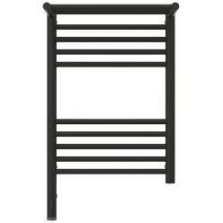 Полотенцесушитель электрический Сунержа Богема 3.0 600 x 400 с полкой, ширина 43.2 см, высота 72.4 см, тёмный титан муар, L/R