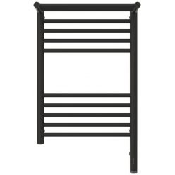 Полотенцесушитель электрический Сунержа Богема 3.0 600 x 400 с полкой, ширина 43.2 см, высота 72.4 см, тёмный титан муар, L/R