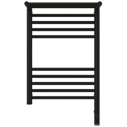 Полотенцесушитель электрический Сунержа Богема 3.0 600 x 400 с полкой, ширина 43.2 см, высота 72.4 см, матовый черный, L/R