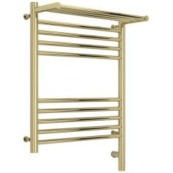 Полотенцесушитель электрический Сунержа Богема 3.0 600 x 500 с полкой, ширина 53.2 см, высота 72.4 см, шампань, L/R