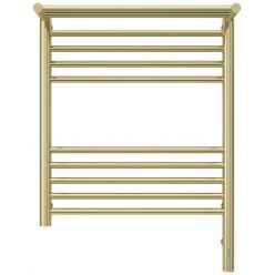 Полотенцесушитель электрический Сунержа Богема 3.0 600 x 500 с полкой, ширина 53.2 см, высота 72.4 см, шампань, L/R