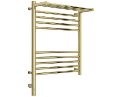 Полотенцесушитель электрический Сунержа Богема 3.0 600 x 500 с полкой, ширина 53.2 см, высота 72.4 см, шампань, L/R