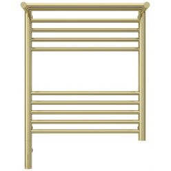 Полотенцесушитель электрический Сунержа Богема 3.0 600 x 500 с полкой, ширина 53.2 см, высота 72.4 см, шампань, L/R