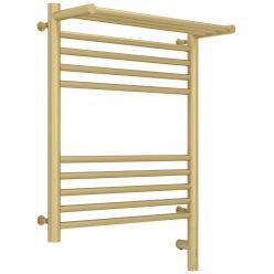 Полотенцесушитель электрический Сунержа Богема 3.0 600 x 500 с полкой, ширина 53.2 см, высота 72.4 см, матовая шампань, L/R