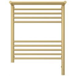 Полотенцесушитель электрический Сунержа Богема 3.0 600 x 500 с полкой, ширина 53.2 см, высота 72.4 см, матовая шампань, L/R