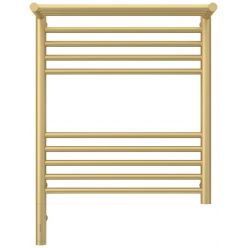 Полотенцесушитель электрический Сунержа Богема 3.0 600 x 500 с полкой, ширина 53.2 см, высота 72.4 см, матовая шампань, L/R