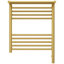 Полотенцесушитель электрический Сунержа Богема 3.0 600 x 500 с полкой, ширина 53.2 см, высота 72.4 см, золото, L/R