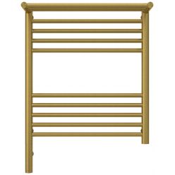 Полотенцесушитель электрический Сунержа Богема 3.0 600 x 500 с полкой, ширина 53.2 см, высота 72.4 см, состаренная латунь, L/R