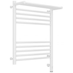 Полотенцесушитель электрический Сунержа Богема 3.0 600 x 500 с полкой, ширина 53.2 см, высота 72.4 см, белый, L/R