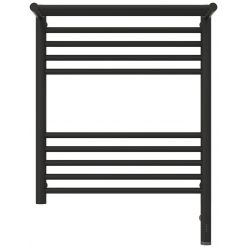 Полотенцесушитель электрический Сунержа Богема 3.0 600 x 500 с полкой, ширина 53.2 см, высота 72.4 см, тёмный титан муар, L/R