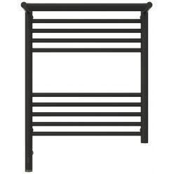 Полотенцесушитель электрический Сунержа Богема 3.0 600 x 500 с полкой, ширина 53.2 см, высота 72.4 см, тёмный титан муар, L/R