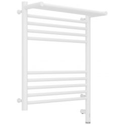 Полотенцесушитель электрический Сунержа Богема 3.0 600 x 500 с полкой, ширина 53.2 см, высота 72.4 см, матовый белый, L/R