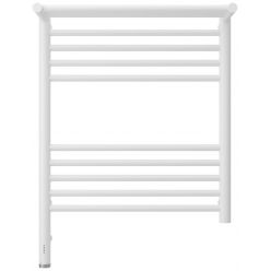 Полотенцесушитель электрический Сунержа Богема 3.0 600 x 500 с полкой, ширина 53.2 см, высота 72.4 см, матовый белый, L/R