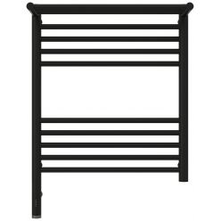 Полотенцесушитель электрический Сунержа Богема 3.0 600 x 500 с полкой, ширина 53.2 см, высота 72.4 см, матовый черный, L/R