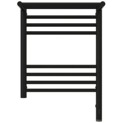 Полотенцесушитель электрический Сунержа Богема 3.0 500 x 400 с полкой, ширина 43.2 см, высота 62.4 см, матовый черный, L/R