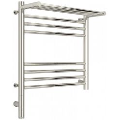 Полотенцесушитель электрический Сунержа Богема 3.0 500 x 500 с полкой, ширина 53.2 см, высота 62.4 см, хром, L/R