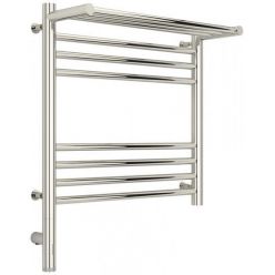 Полотенцесушитель электрический Сунержа Богема 3.0 500 x 500 с полкой, ширина 53.2 см, высота 62.4 см, хром, L/R