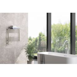 Полотенцесушитель электрический Сунержа Богема 3.0 500 x 500 с полкой, ширина 53.2 см, высота 62.4 см, хром, L/R