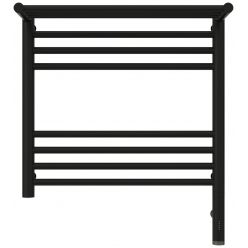 Полотенцесушитель электрический Сунержа Богема 3.0 500 x 500 с полкой, ширина 53.2 см, высота 62.4 см, матовый черный, L/R