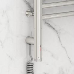 Полотенцесушитель электрический Сунержа Богема 3.0 1200 x 400 с полкой, ширина 43.2 см, высота 132.4 см, хром, L/R