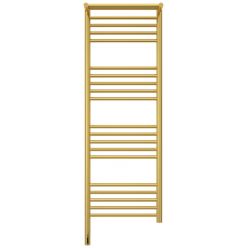 Полотенцесушитель электрический Сунержа Богема 3.0 1200 x 400 с полкой, ширина 43.2 см, высота 132.4 см, золото, L/R