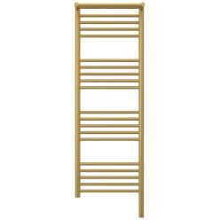 Полотенцесушитель электрический Сунержа Богема 3.0 1200 x 400 с полкой, ширина 43.2 см, высота 132.4 см, матовое золото, L/R