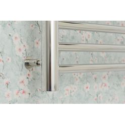 Полотенцесушитель электрический Сунержа Богема 3.0 1200 x 500 с полкой, ширина 53.2 см, высота 132.4 см, хром, L/R