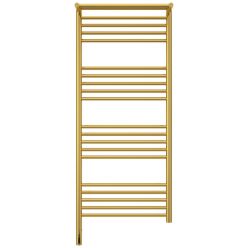 Полотенцесушитель электрический Сунержа Богема 3.0 1200 x 500 с полкой, ширина 53.2 см, высота 132.4 см, золото, L/R