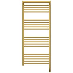 Полотенцесушитель электрический Сунержа Богема 3.0 1200 x 500 с полкой, ширина 53.2 см, высота 132.4 см, золото, L/R