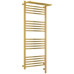 Полотенцесушитель электрический Сунержа Богема 3.0 1200 x 500 с полкой, ширина 53.2 см, высота 132.4 см, золото, L/R