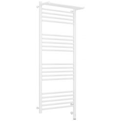 Полотенцесушитель электрический Сунержа Богема 3.0 1200 x 500 с полкой, ширина 53.2 см, высота 132.4 см, белый, L/R