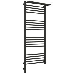 Полотенцесушитель электрический Сунержа Богема 3.0 1200 x 500 с полкой, ширина 53.2 см, высота 132.4 см, тёмный титан муар, L/R