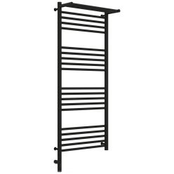 Полотенцесушитель электрический Сунержа Богема 3.0 1200 x 500 с полкой, ширина 53.2 см, высота 132.4 см, матовый черный, L/R