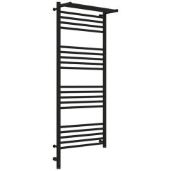 Полотенцесушитель электрический Сунержа Богема 3.0 1200 x 500 с полкой, ширина 53.2 см, высота 132.4 см, матовый черный, L/R