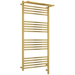 Полотенцесушитель электрический Сунержа Богема 3.0 1200 x 600 с полкой, ширина 63.2 см, высота 132.4 см, золото, L/R